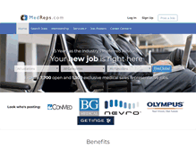 Tablet Screenshot of medreps.com